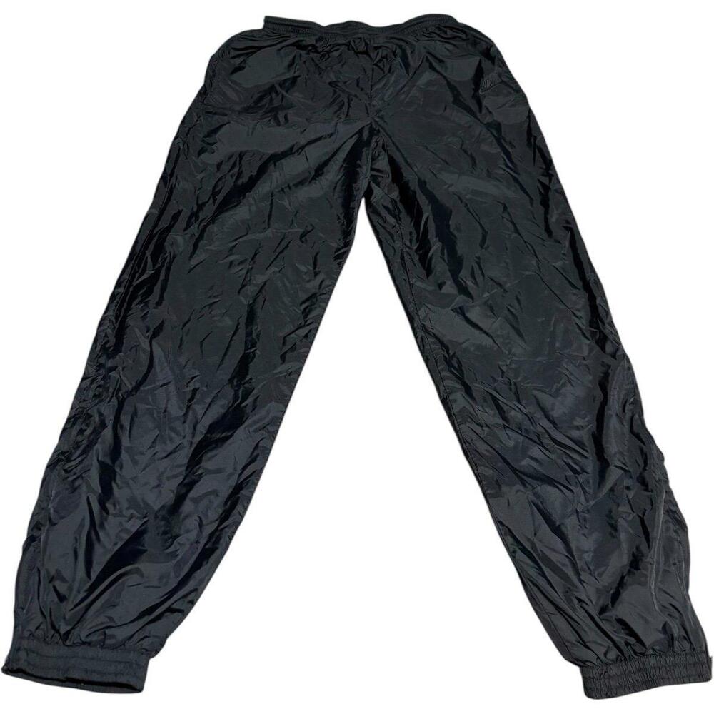L 1994 Nike Windbreaker track pants Vintage Black jogger parachute logo zip y2k